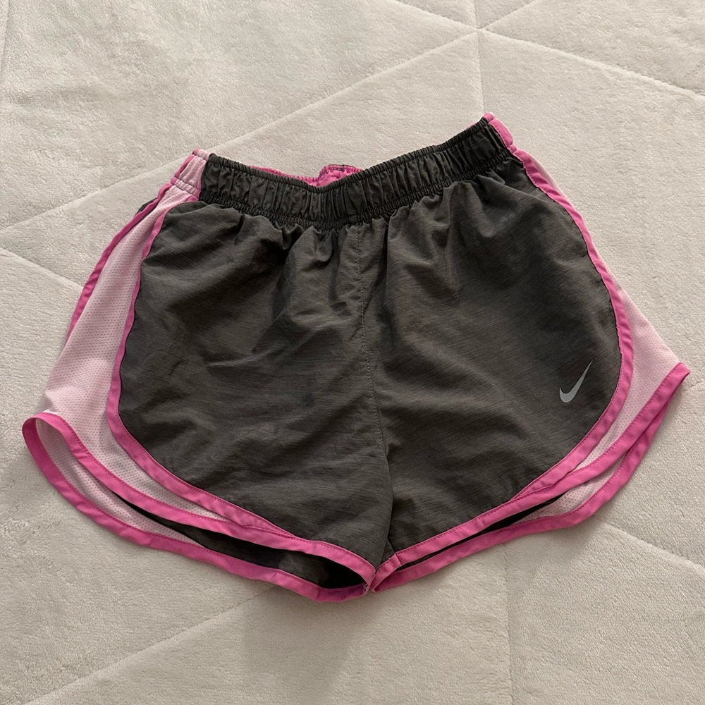 Gray and Pink Nike Shorts